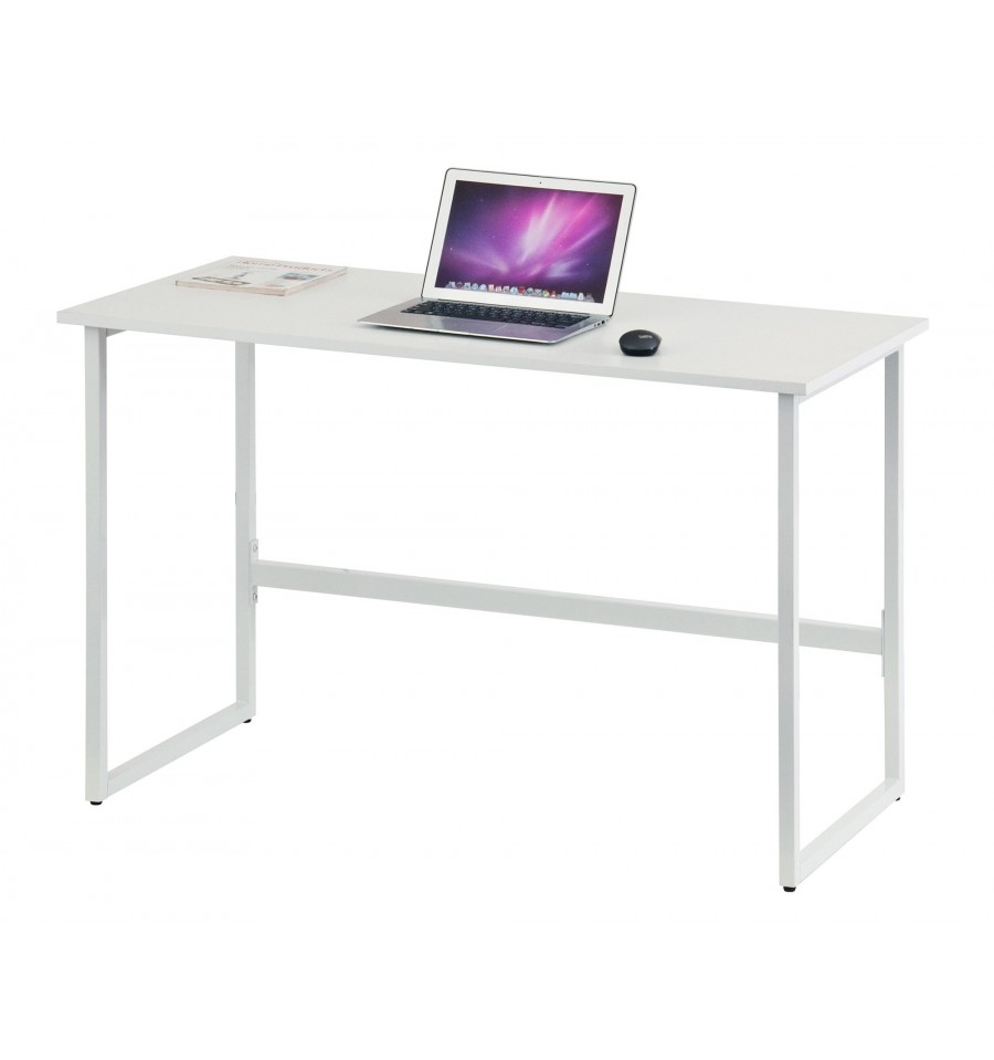 Scrivania per Computer con Tre Cassetti Bianco opaco effetto legno -  Scrivanie per computer - Arredamento Ufficio - Ufficio - Techly