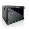 Armadio Rack 10'' a Muro 4 Unità Pannelli Asportabili Nero