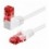 Cavo di rete Patch Connettore Angolato 90° CCA Cat.6 UTP 0,5m Bianco