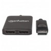 Splitter Hub DisplayPort a 2 Monitor DisplayPort MST 4K@30Hz video UHD