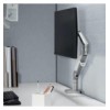 Supporto da Scrivania Monitor 17-32'' con Molla a Gas Bianco Silver Slim design 
