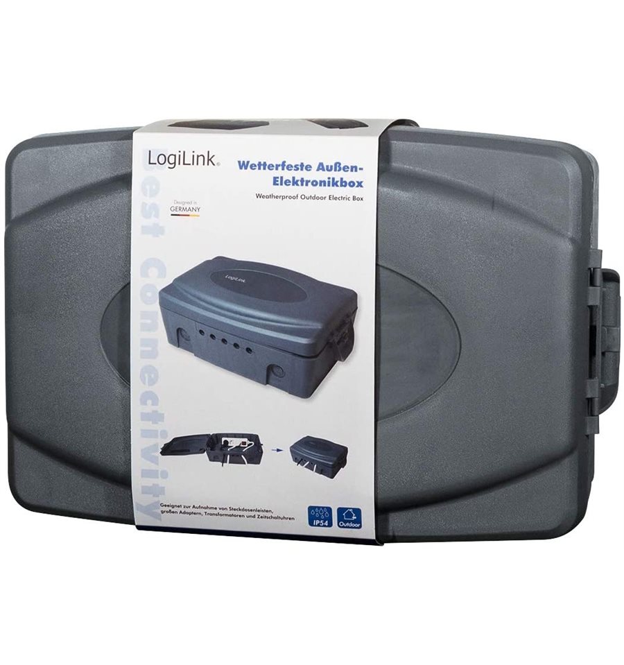 Scatola Elettrica IP54 Cable Organizer Organizzatore Cavi Grigio  IUPS-PB-IP54G Logilink