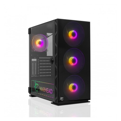 Case PC Chassis ATX Mid Tower con 3 Ventole 14cm e 1 Ventola 12cm Nero ICSB-WARHEAD