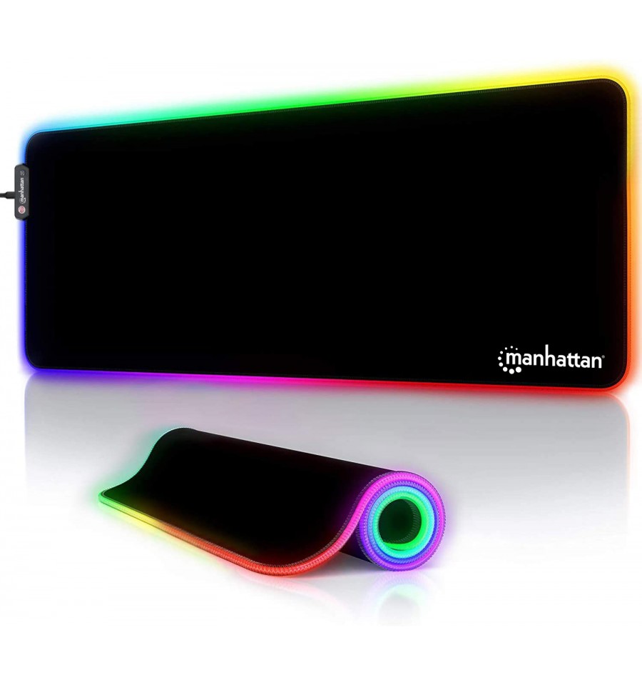 Tappetino Mouse Gaming XXL Illuminazione LED Effetti Luce RGB ICA-MP  GAMEXL-RGB Manhattan