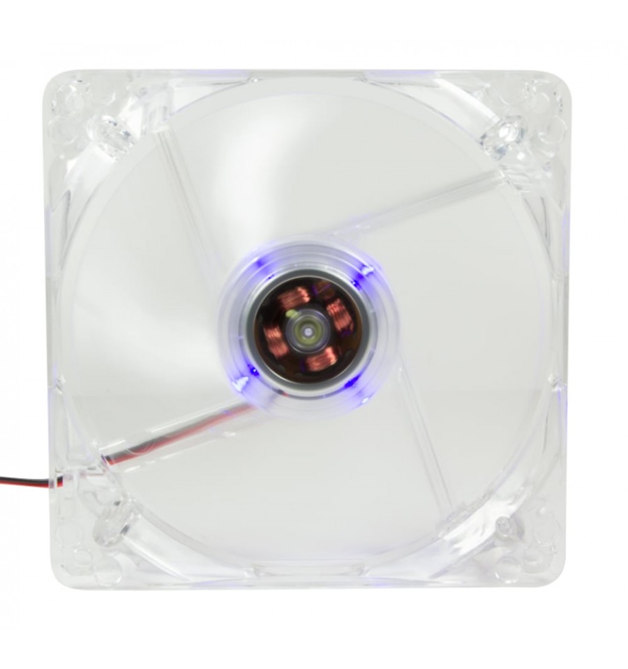 Ventola LED PC 120mm Blu - 12V, 35CFM, 1200RPM, 3 Pin + Molex