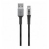 Cavo Micro USB Guaina Intrecciata USB2.0 A M/MicroB M 0,5m Nero/Silver