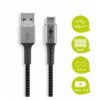 Cavo USB-C™ a USB A Connettori in Metallo e Rivestimento Tessuto 2,0m