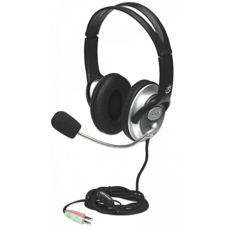 Cuffia Stereo Classica con Microfono 2x3.5mm ICC SH-555