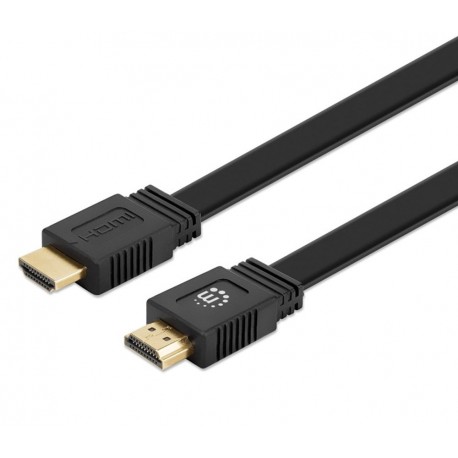 Cavo HDMI High Speed With Ethernet Piatto 1m nero ICOC HDMI2-FE-010MH