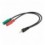Cavo Sdoppiatore Microfono Cuffia jack 3,5 mm per Smartphone e Notebook