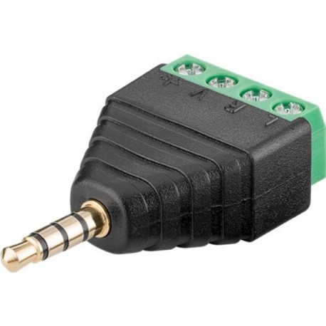 Adattatore Audio 3.5 mm Maschio a Terminal Block 4 pin IADAP TB4-AU35M