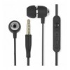 Cuffie Auricolari Audio 3.5 mm con Microfono Controllo Volume V5 Nero ICFT-253799