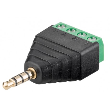 Adattatore Audio 3.5 mm Maschio a Terminal Block 4 pin IADAP TB4-AU35MG
