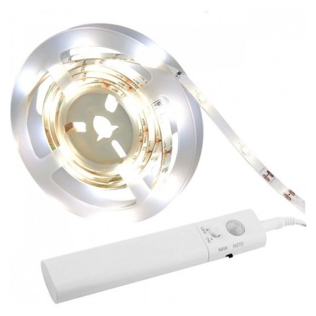 Striscia LED da 1m con Sensore di Movimento per la Camera o la Cucina I-STRIP-LED-A-BEDS