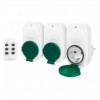 Set Prese con Telecomando fino a 30m 3 prese CEE 7/3 per Esterni IPX4