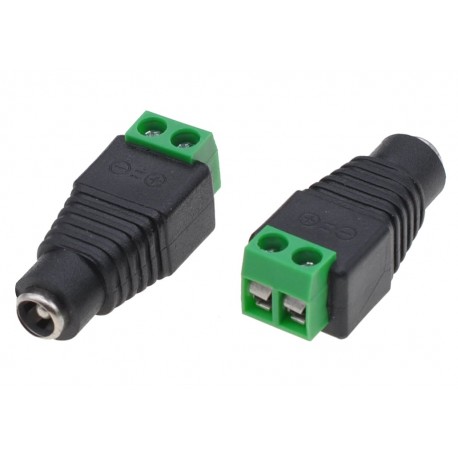 Adattatore Alimentazione DC 2.5x5.5mm Femmina Terminal Block 2 pin IADAP TB2T-DC2555F