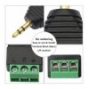 Adattatore Connettore Audio 3.5 mm Maschio a Terminal Block 3 pin