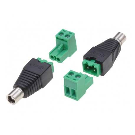 Adattatore Connettore DC 2.5x5.5 mm Femmina Terminal Block 2 pin IADAP TB22T-DC2555F