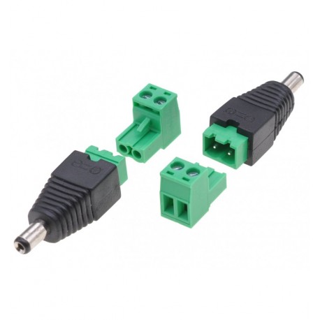 Adattatore DC 2.5x5.5 mm Maschio Terminal Block 2 pin IADAP TB22T-DC2555M