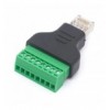 Adattatore Connettore RJ45 Maschio Terminal Block 8 pin