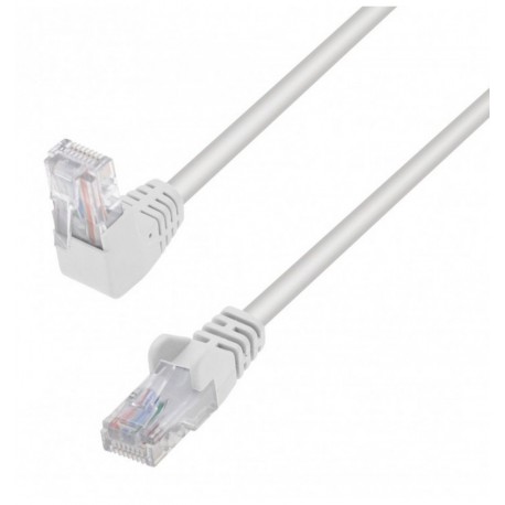 Cavo di Rete Patch Connettore Angolato 90° CCA Cat. 5E UTP 3m Bianco ICOC U5EB-030-WLTY