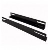 Coppia staffe a L Laterale per Rack 19'' a Muro Prof. 450mm Nero I-CASE RAIL-450EW