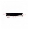 Coppia staffe a L Laterale per Rack 19'' a Muro Prof. 450mm Nero