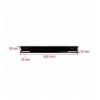 Coppia staffe a L Laterale per Rack 19'' a Muro Prof. 600mm Nero I-CASE RAIL-600EW