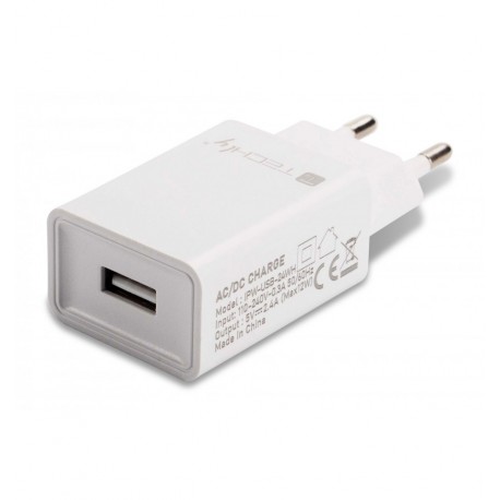 Caricatore Alimentatore USB-A da Muro 5V 2.4A per Smartphone o Tablet IPW-USB-24WH