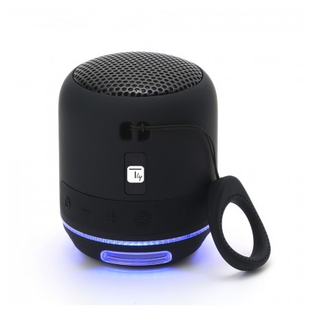 Altoparlante Wireless Speaker Portatile con Vivavoce e Luci LED Nero ICASBL94BK