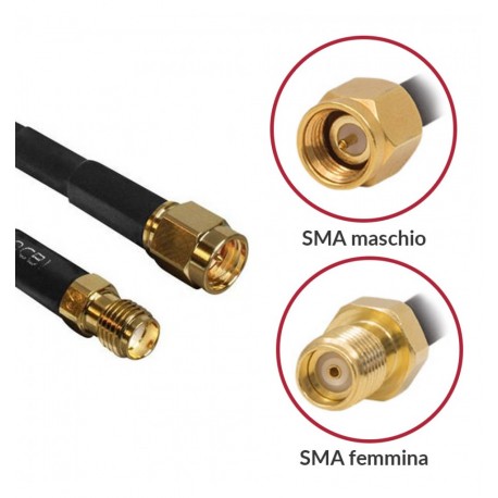 Cavo Antenna SMA M/F a Basse Perdite 7