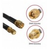 Cavo Antenna SMA M/F a Basse Perdite 10m Nero ICOC SMA-MF100D