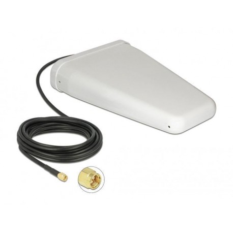 Antenna LTE Direzionale da Esterno SMA 7-9dBi Cavo RG-58 5m Bianco I-WL2-ANT79O