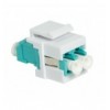 Giunto Fibra LWL LC Duplex Multimodale per Keystone Acqua e Bianco ILWL-KEY-LCDM