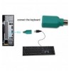 Adattatore Convertitore PS2 Maschio USB A Femmina per Tastiera e Mouse