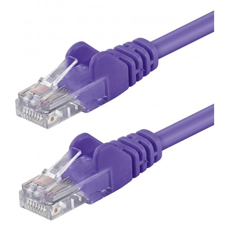 Cavo di rete Patch in CCA Cat.5E Viola U/UTP 3m ICOC CCA5U-030-VLG