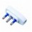 Spina ribassata 2P+T 16A Bianco