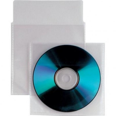 Buste Porta CD/DVD in PPL 800 Micron Con Aletta e Biadesivo 100 pz ICA-CD2-C4