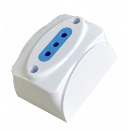 Presa da muro 2P+T 10A bianco IUPS-PCP-1I10A