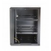 Armadio Rack 19'' a muro 6 unità sezione unica profondità 450mm Nero I-CASE EW-2006BKLII