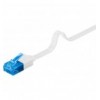 Cavo di rete Patch piatto in Rame Cat.6A U/UTP Bianco 0,5m ICOC U6A-FL-005WH