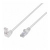 Cavo di Rete Patch Connettore Angolato 90° CCA Cat. 5E UTP 1m Bianco ICOC U5EB-010-WLTY