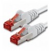 Cavo di rete Patch in rame Cat. 6 Bianco SFTP LSZH 0,25m