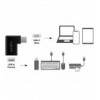Adattatore USB 3.2 Gen.1 USB-C™ Maschio/A Femmina 90°