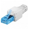 Plug Cat.6A RJ45 UTP Toolless con Copriconnettore IWP-8P8C-TLU6A