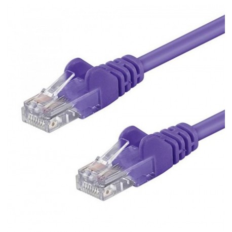 Cavo di rete Patch in CCA Cat.5E Viola U/UTP 5m ICOC CCA5U-050-VLG