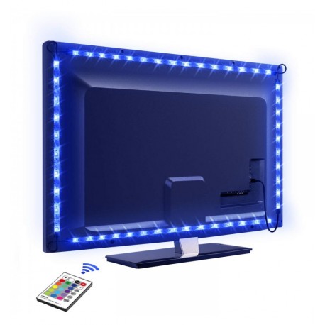 Striscia 30 LED RGB USB 2m per Retro-illuminazione TV I-LED-TV