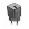 Caricabatterie GaN USB-A e USB-C™ Power Delivery 30W Ricarica Rapida Nero IPW-USB-2P30WBK
