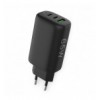 Caricabatterie GaN USB-A e 2 porte USB-C™ Power Delivery 65W Ricarica Rapida Nero IPW-USB-3P65W