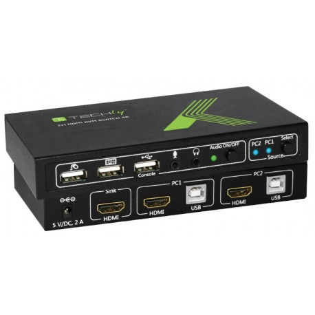 KVM switch 2x1 con USB e HDMI 4K IDATA KVM-HDMI2U